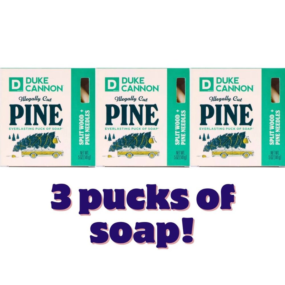 DUKE CANNON SUPPLY CO. Everlasting Puck Soap - Illegally Cut Pine - 5 oz NEW